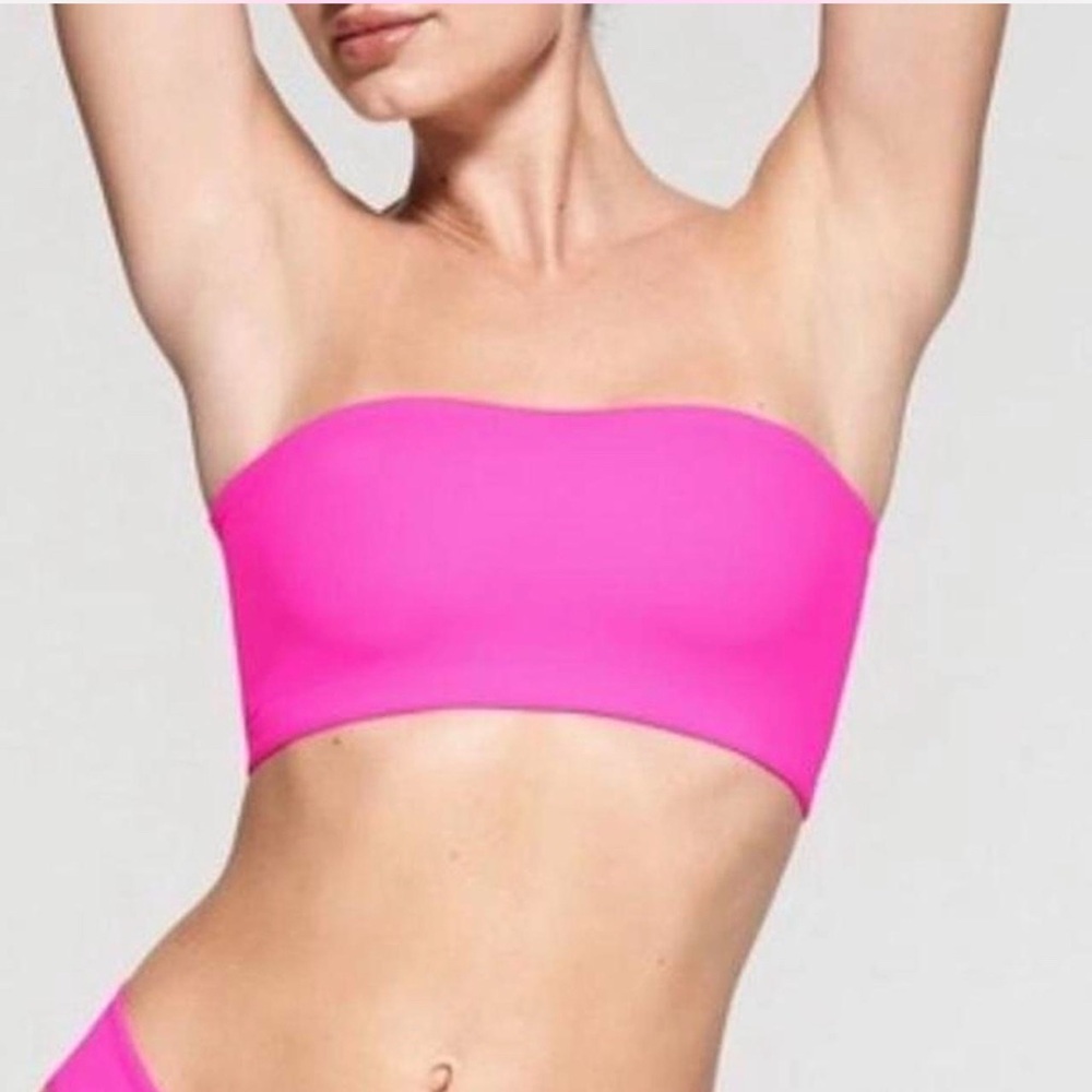 SKIMS Hot Pink Bandeau Top